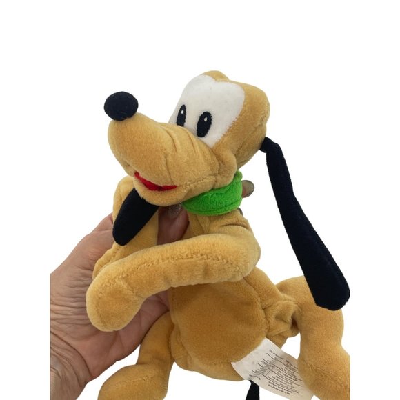 0666A- Disney Pluto Mini Beanbag Plush Toy Vintage 1990s 7” long - Picture 16 of 17